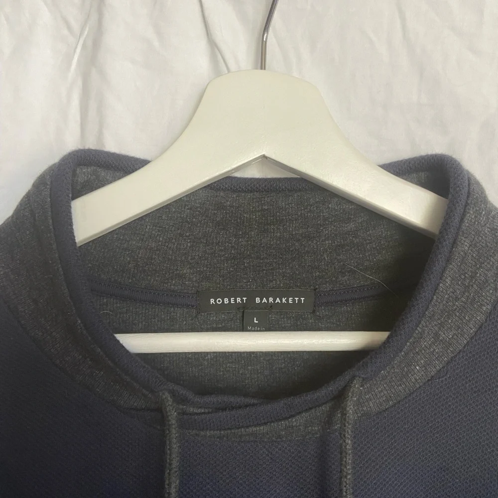 Robert Barakett Long-Sleeve Crossover Mockneck sweater Size Large